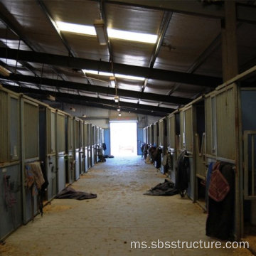 Bangunan Kuda Keluli Prefabricated Shed Bangunan Pertanian